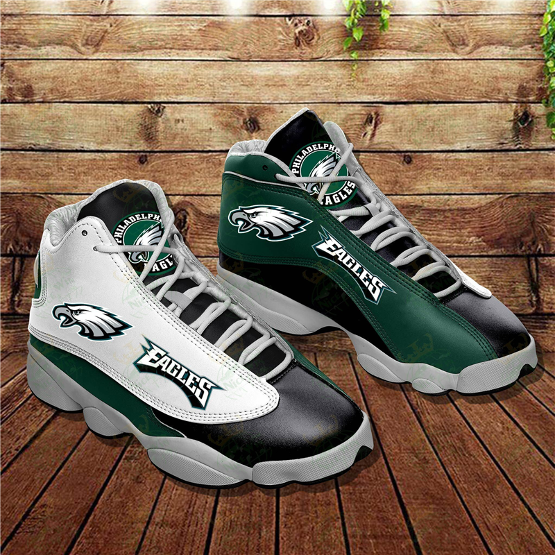 Men's Philadelphia Eagles Limited Edition JD13 Sneakers 002 Men's Philadelphia Eagles Limited Edition JD13 Sneakers 002